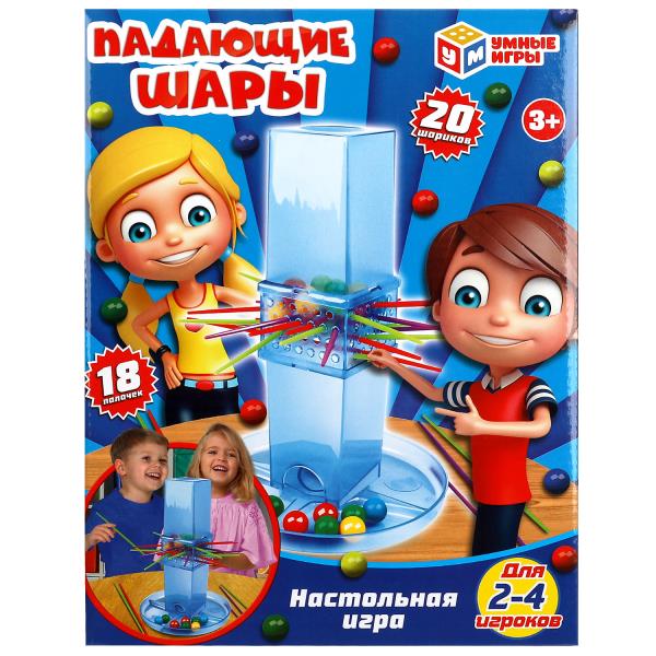 Настольная игра падающие шары, кор.21,6*27,9*6,5см Умные игры в кор.2*18шт