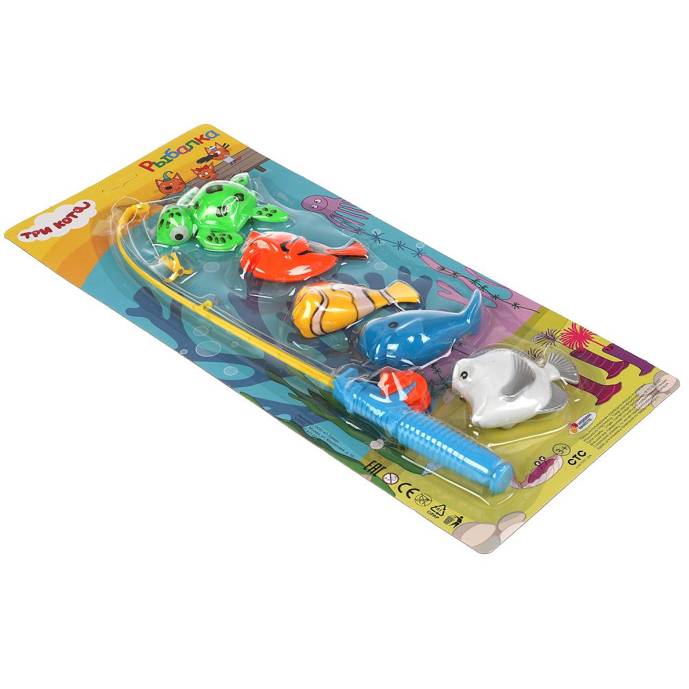ИГРА РЫБАЛКА "ИГРАЕМ ВМЕСТЕ" ТРИ КОТА, ЦВЕТ В АССОРТ. НА КАРТ. (РУСС. УП.) 43,5*17*3СМ в кор.2*54шт