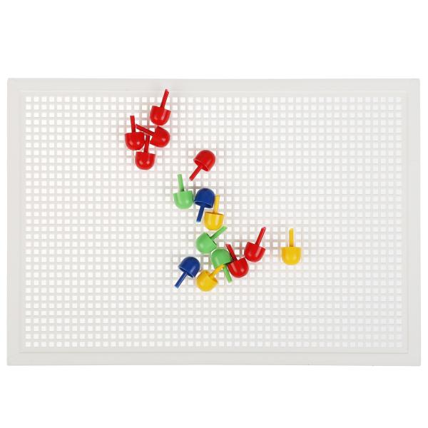 Синий трактор. Мозаика пластиковая. 100 фишек. 4 цвета. Поле 280х200мм. в кор. Умные игры в кор.16шт