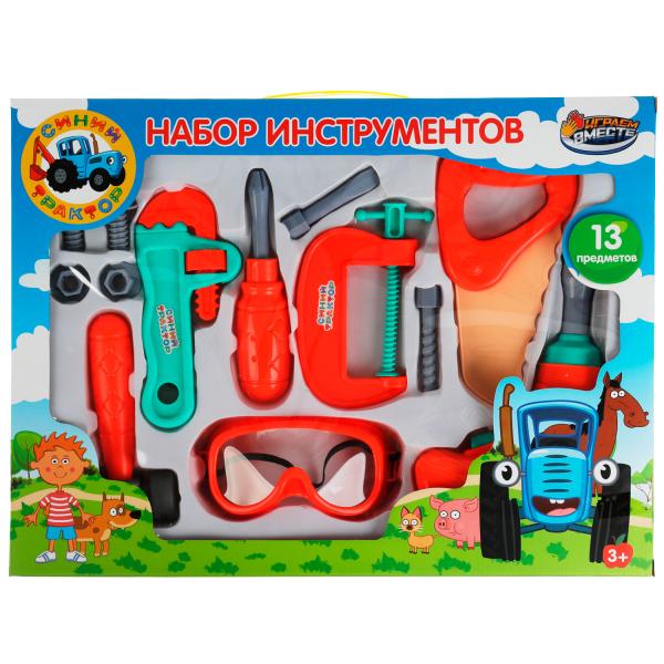 Набор инструментов СИНИЙ ТРАКТОР кор.40*30*5см ИГРАЕМ ВМЕСТЕ в кор.2*24шт