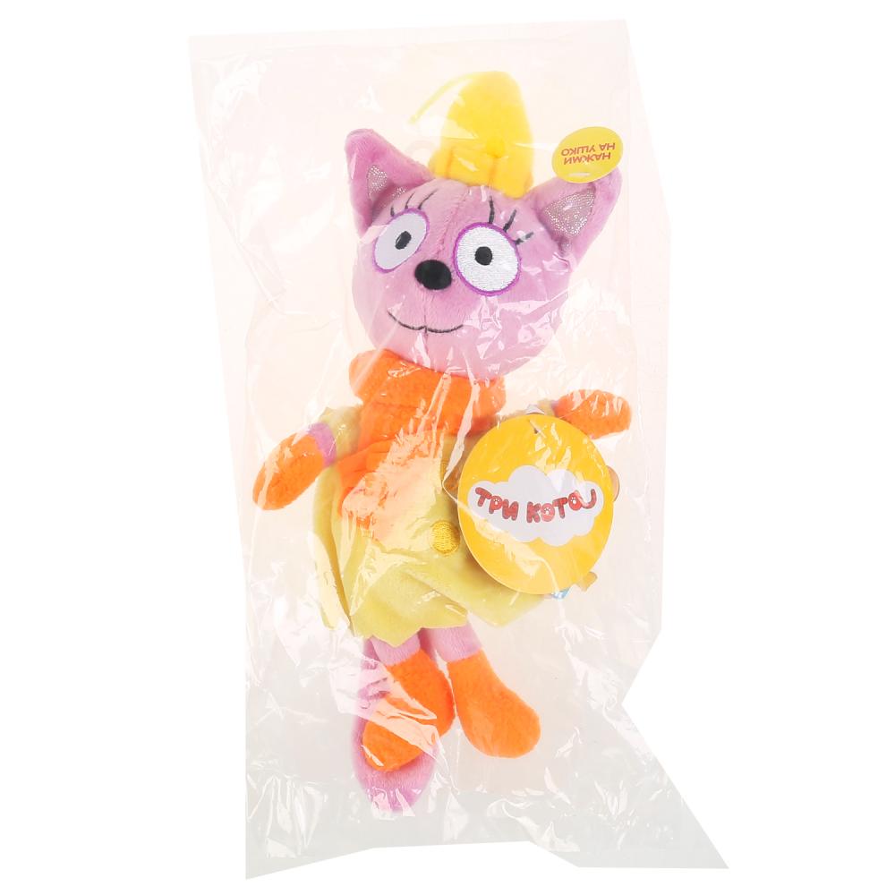 Игрушка мягкая ТРИ КОТА лапочка в зимней одежд, 13см, муз. чип, в Пак. "МУЛЬТИ-ПУЛЬТИ" в кор.24шт