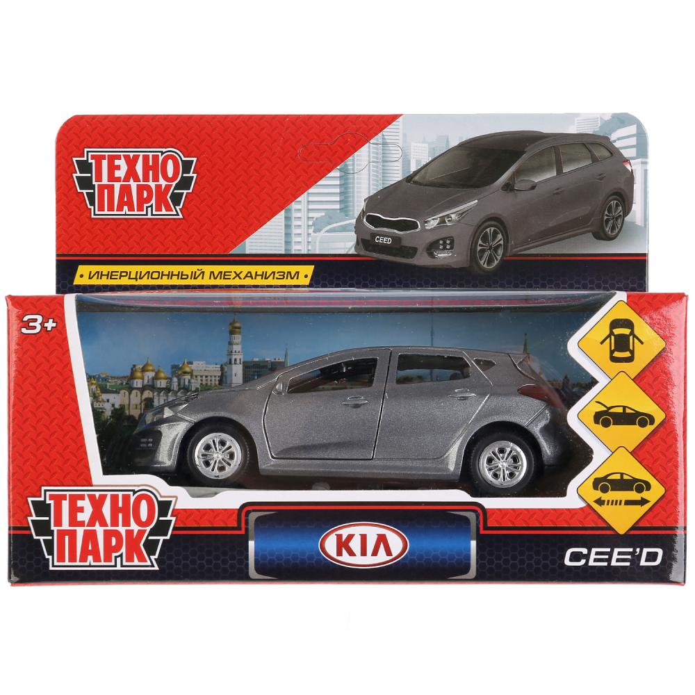 CEED-GY Машина металл KIA CEED, длина 12 см, откр дв, багаж, инерц, серый, в кор. Технопарк в кор.2*