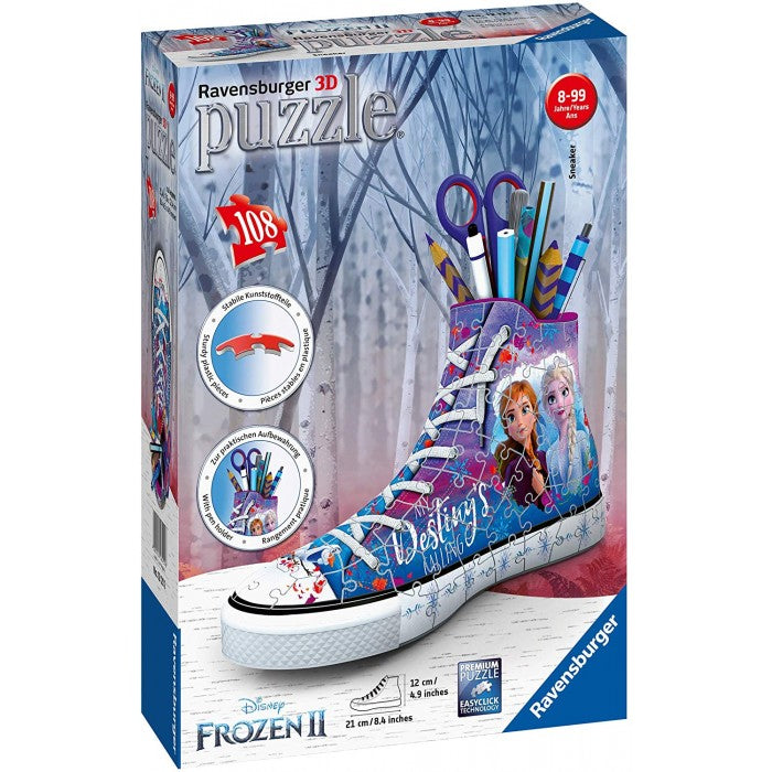Ravensburger. Пазл карт. 3D 108 арт.12121 "Подставка для кар. кроссовок Frozen 2" (Холодное сердце)