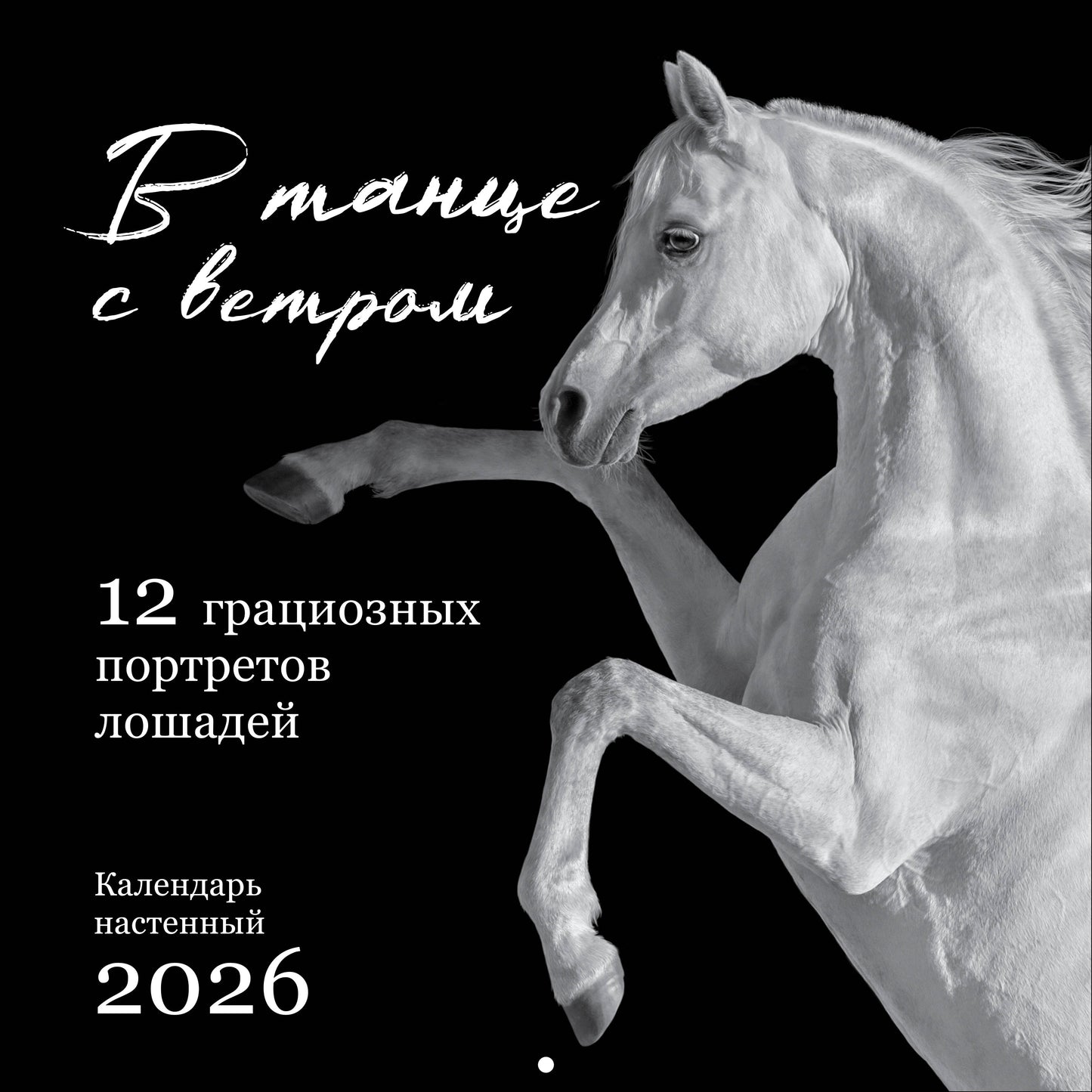 В танце с ветром. 12 грациозных портретов лошадей. Календарь настенный на 2026 год (300х300)