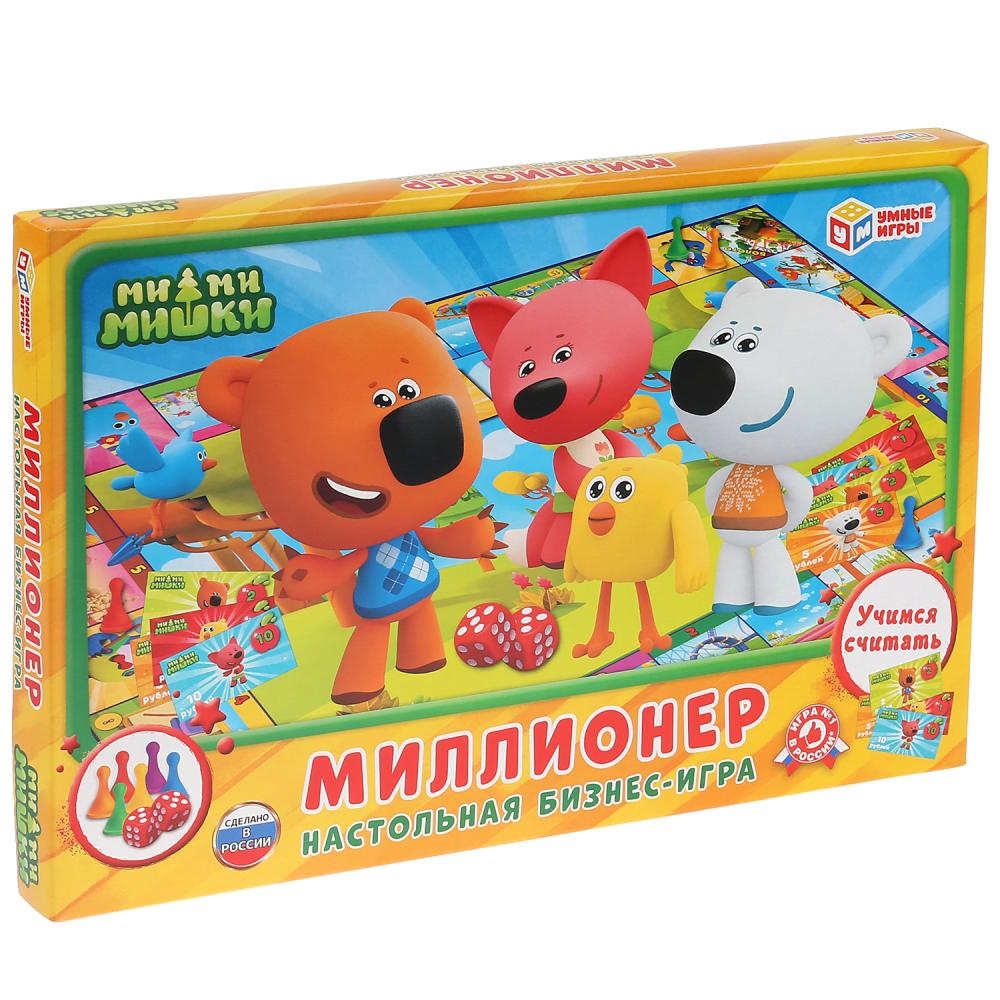 Настольная экономическая игра Миллионер. Ми-ми-мишки. в кор. Умные игры в кор.20шт