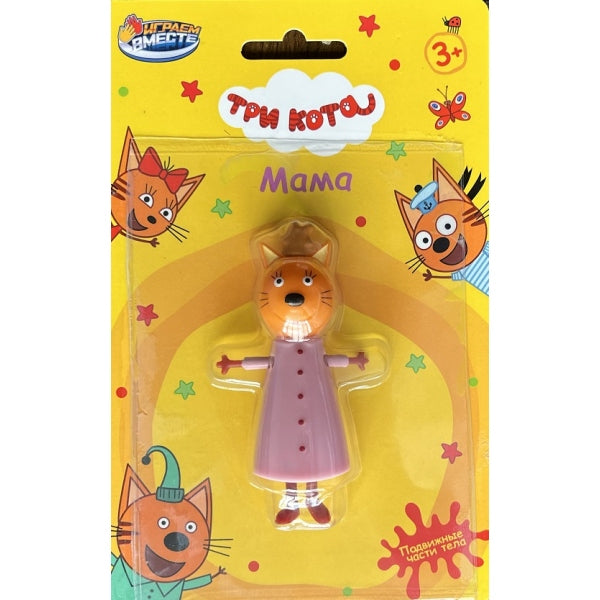 Фигурка Три Кота 9 см, подвижные части тела, на блистере ИГРАЕМ ВМЕСТЕ в кор.9*12шт