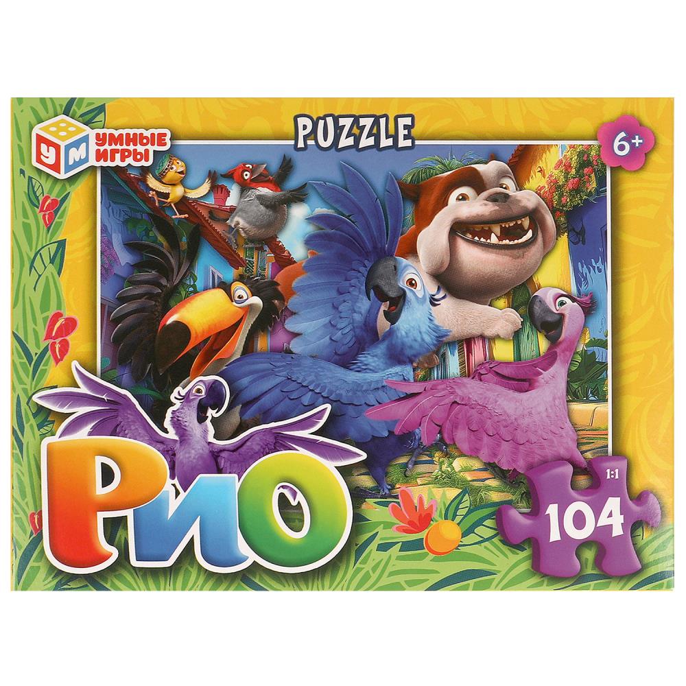 РИО. Пазл классический в коробке.104 детали. 190х141х35 мм. Умные игры в кор.24шт