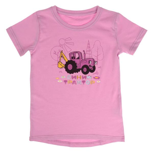 Футболка c коротким рукавом СИНИЙ ТРАКТОР р-р 98 RIKI KIDS в кор.50шт