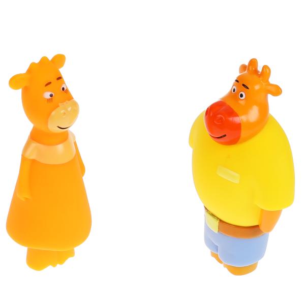 Игрушка для ванны Оранжевая корова Ма и Па КАПИТОШКА в кор.50шт