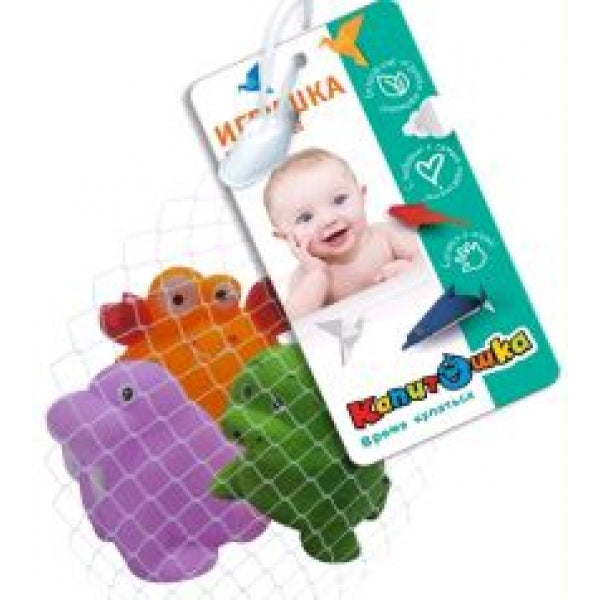 Игрушки для ванной в сетке КАПИТОШКА в кор.2*60шт