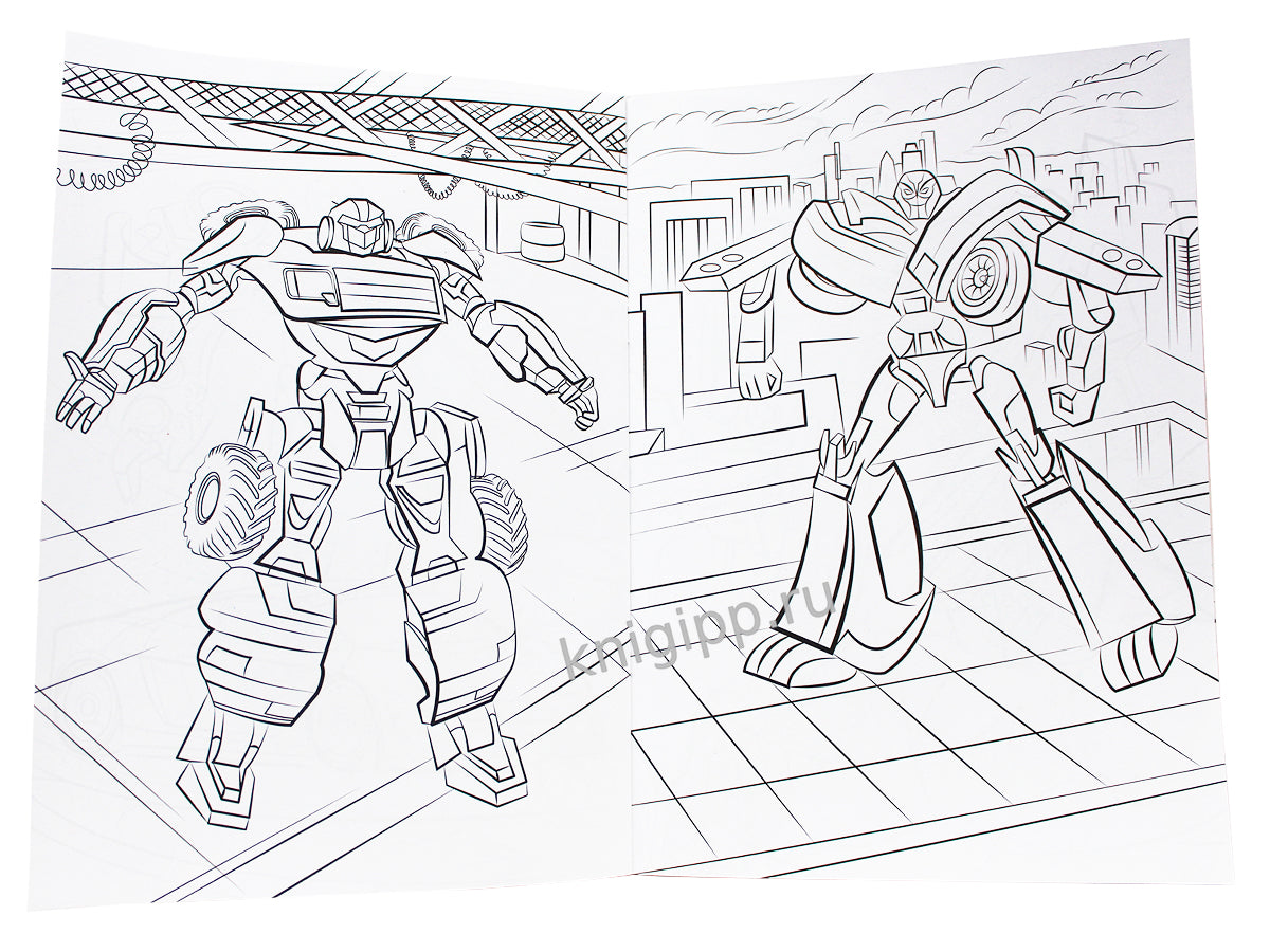 КРУТЫЕ РАСКРАСКИ. МАШИНЫ-РОБОТЫ