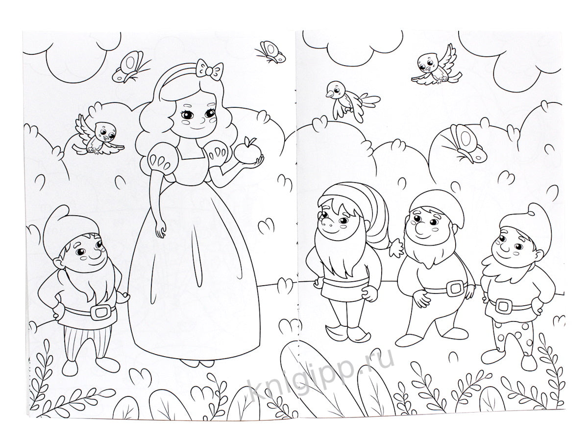 МОЯ РАСКРАСКА А4 чёрная. СКАЗОЧНЫЙ МИР