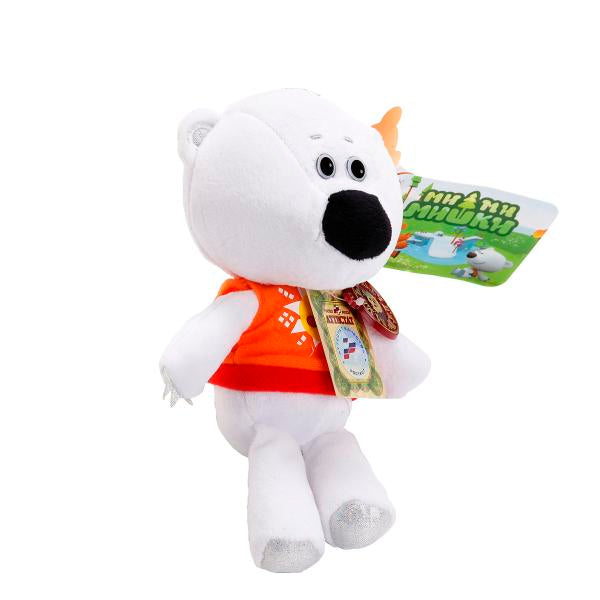 МЯГКАЯ ИГРУШКА "МУЛЬТИ-ПУЛЬТИ" МЕДВЕЖОНОК БЕЛАЯ ТУЧКА 20СМ (М/Ф МИ-МИ-МИШКИ), ОЗВУЧ. в кор.24шт