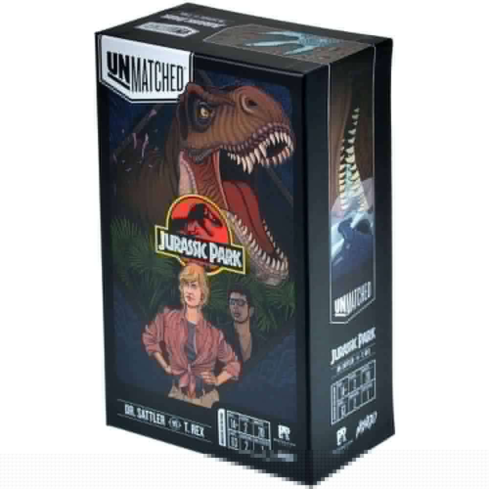 GaGa. Наст. игра "Unmatched. Jurassic Park. Dr. Sattler vs T. Rex (русс. правила) арт.GG364