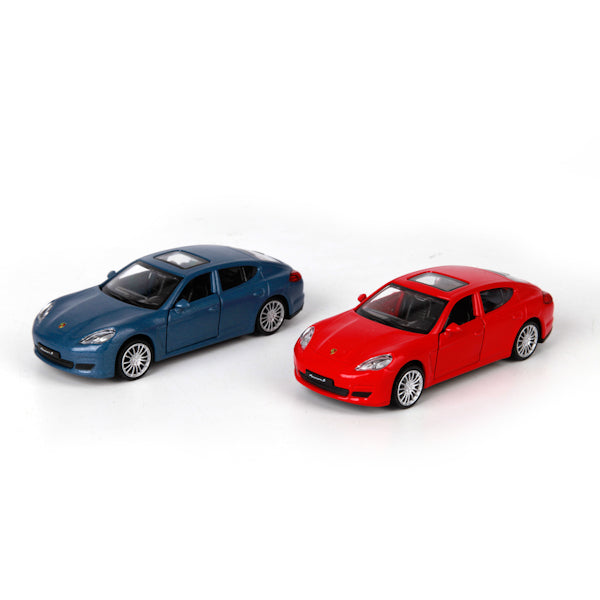 МАШИНА "ТЕХНОПАРК" МЕТАЛЛ. ИНЕРЦ PORSCHE PANAMERA S, 1:43, ОТКРЫВ. ДВЕРИ В РУСС. КОР. в кор.2*36шт