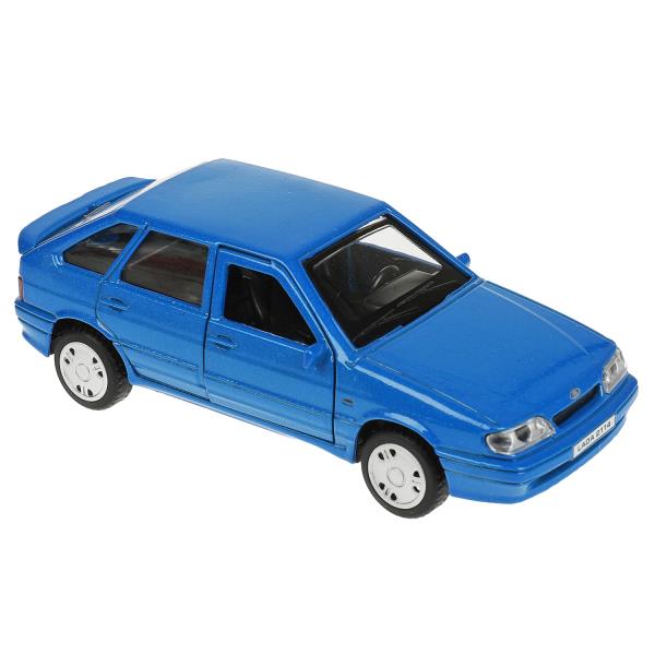 Машина металл LADA -2114 "SAMARA", 12 см, двери, багаж, инерц., синий , кор. Технопарк в кор.2*36шт