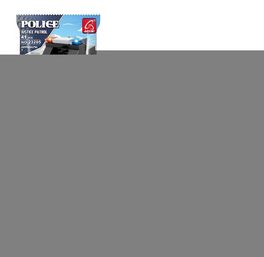 Ausini. Конструктор "Полицейский патруль джип" 41 дет. в/пак. арт.DC038082/23205