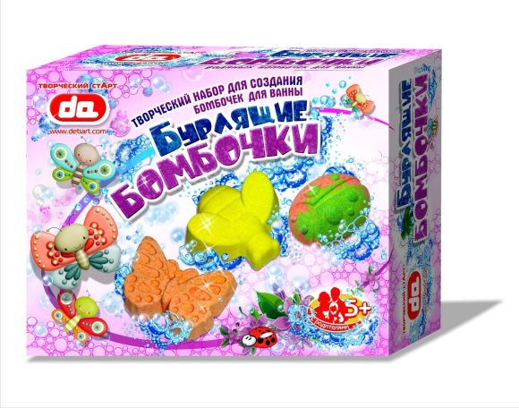 Дети АРТ.Набор Бурлящие бомбочки для ванны арт.да17004 "Насекомые"/10