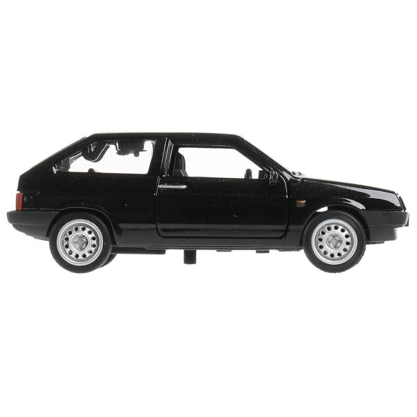 Машина металл LADA -2108 "СПУТНИК", 11,7 см, двери, баг., ин., черный, кор. Технопарк в кор.2*36шт