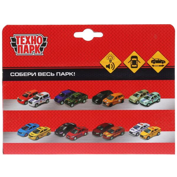 Машина металл свет-звук МИКРОАВТОБУС СКОРАЯ 12 см, двери, багаж, инерц, кор. Технопарк в кор.2*36шт