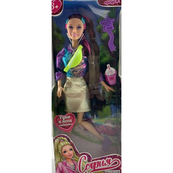 Кукла 29см София, руки и ноги сгиб., акс, кор КАРАПУЗ в кор.24шт