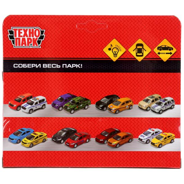 Машина металл свет-звук "бронеавтомобиль полиция" 12см, инерц., серебристый. Технопарк в кор.2*36шт