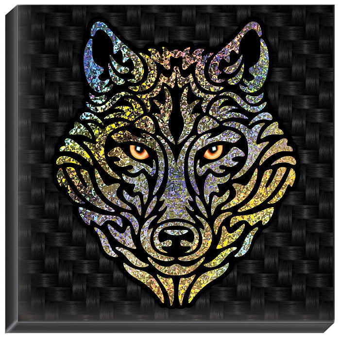 Набор для изготовления картины "Сильвер-арт. Волк" (декорирование)