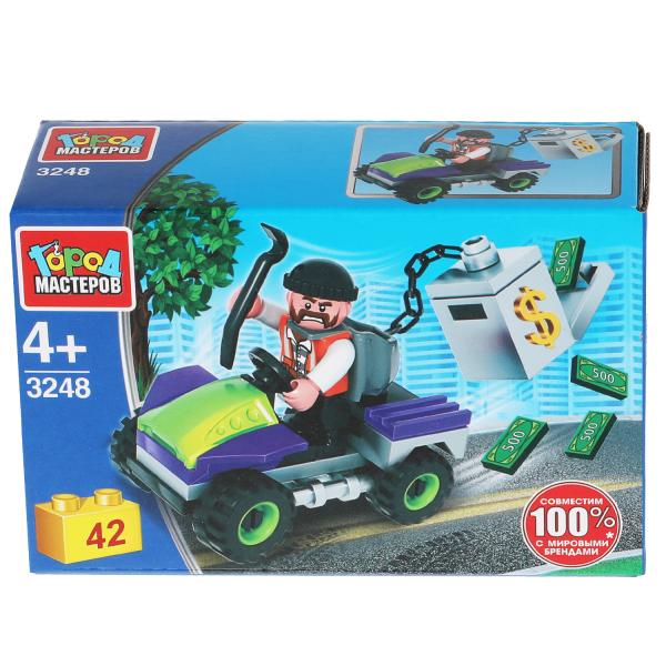 Конструктор воришка с сейфом, 42 дет. Город мастеров в кор.2*40шт