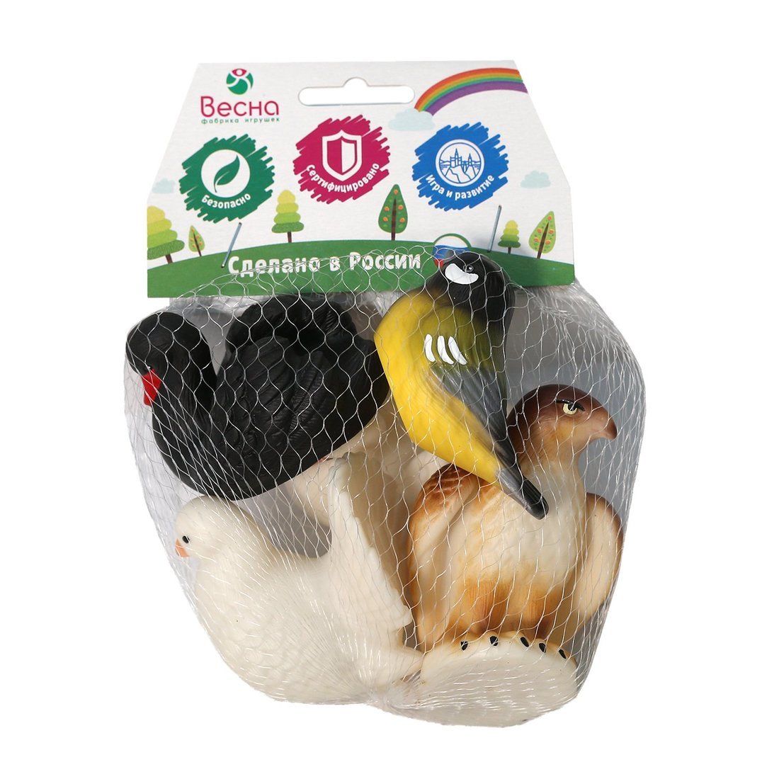 В4069 Изучаем птиц. Коллекция 2. Весна Игрушка пластмассовая. Фигурки из ПВХ в наборе