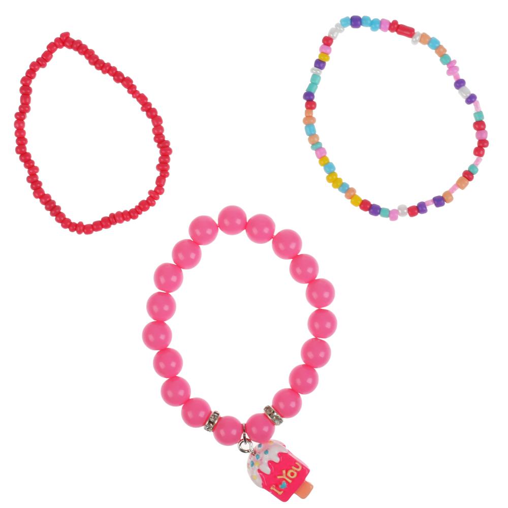 Аксессуары д/девочек ЭНЧЕНТИМАЛС браслеты, 3шт в пак. МИЛАЯ ЛЕДИ уп-12шт в кор.100уп