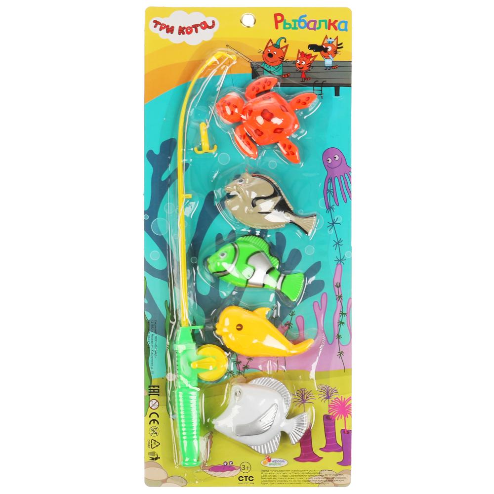 ИГРА РЫБАЛКА "ИГРАЕМ ВМЕСТЕ" ТРИ КОТА, ЦВЕТ В АССОРТ. НА КАРТ. (РУСС. УП.) 43,5*17*3СМ в кор.2*54шт