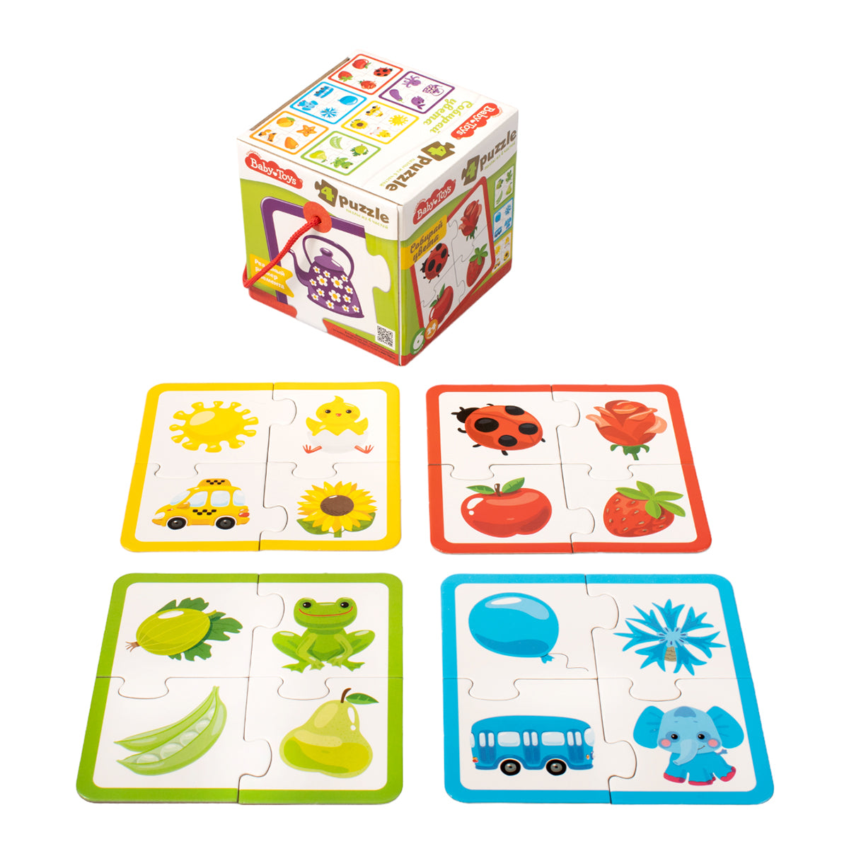 Пазлы "Собирай цвета" 24 эл Baby Toys (макси)