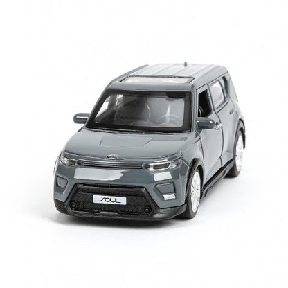 Технопарк. Модель "Kia Soul" 12 см, металл, двери, багаж., инерц, темно-серый, кор. арт.SOUL-12-DGR