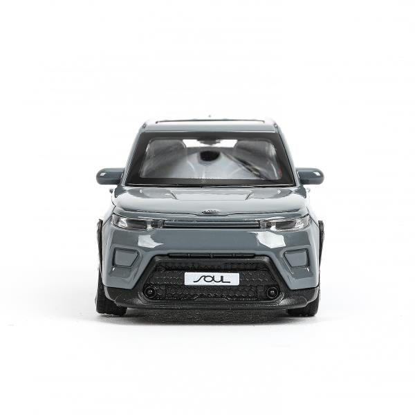 Технопарк. Модель "Kia Soul" 12 см, металл, двери, багаж., инерц, темно-серый, кор. арт.SOUL-12-DGR