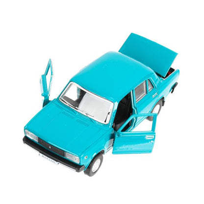 Машина металл LADA ваз-2105 1997 12 cm, двери, багаж, инерц., кор. технопарк Технопарк в кор.2*36шт