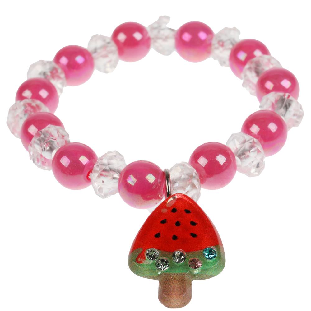 Аксессуары д/девочек СКАЗОЧНЫЙ ПАТРУЛЬ браслет клубника в пак. МИЛАЯ ЛЕДИ уп-10шт в кор.100уп