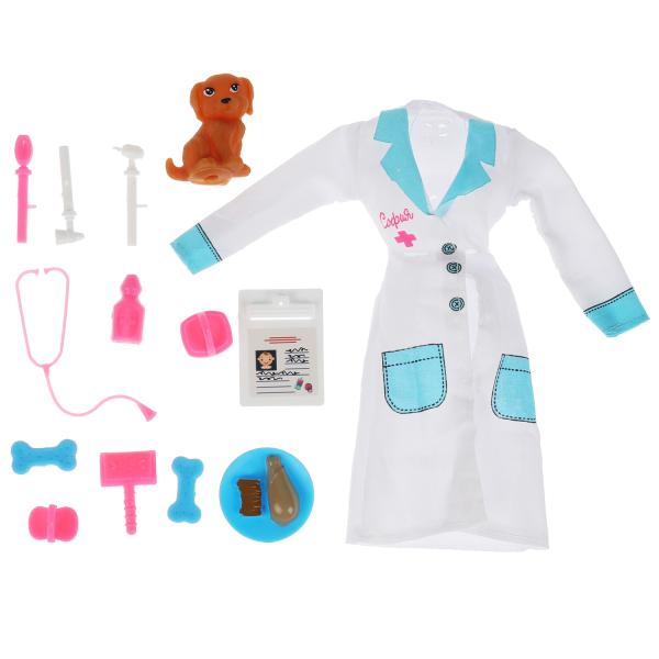 Аксессуары для кукол 29 см набор акс для Софии ветеринар, блистер КАРАПУЗ в кор.72шт