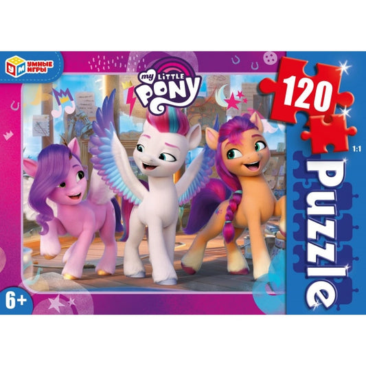 Мой маленький пони. Пазлы классические в коробке. Пазл 120 деталей. Умные игры в уп.8шт в кор.8уп