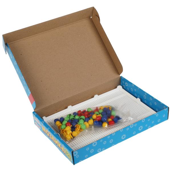 Синий трактор. Мозаика пластиковая. 100 фишек. 4 цвета. Поле 280х200мм. в кор. Умные игры в кор.16шт