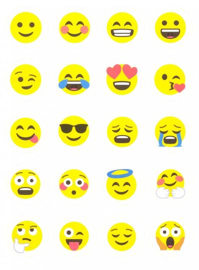 100 НАКЛЕЕК. СМАЙЛИКИ
