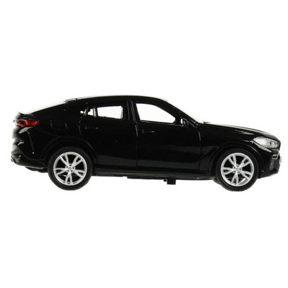 X6-12-BK342357 Машина металл BMW X6 длина 12 см, двери, багаж, инер, черный, кор. Технопарк в кор.2*