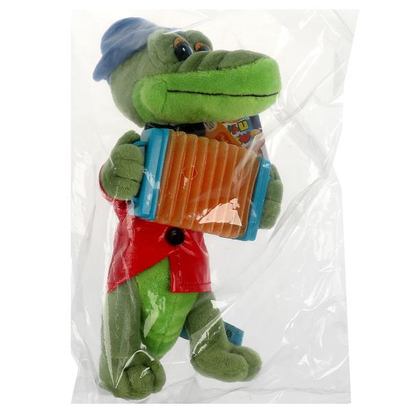 Игрушка мягкая СОЮЗМУЛЬТФИЛЬМ Крокодил Гена с аккордеоном 21см озвучен МУЛЬТИ-ПУЛЬТИ в кор.24шт