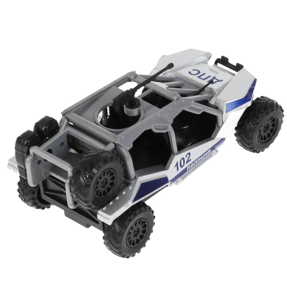 Машина металл свет-звук АВТОВЕЗДЕХОД ПОЛИЦИЯ 12 см, пулемет, серебр, в кор. Технопарк в кор.2*36шт