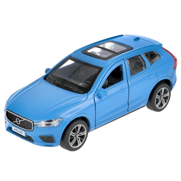 XC60-12FIL-BU303074 Машина металл VOLVO XC60 R-DESIGN МАТОВЫЙ СИНИЙ 12 см, двери, багаж, в кор. Техн