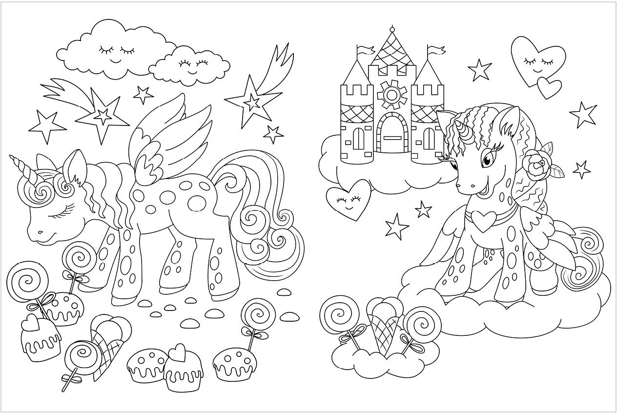 Весёлые раскраски. Волшебные единороги/Нет а.6412