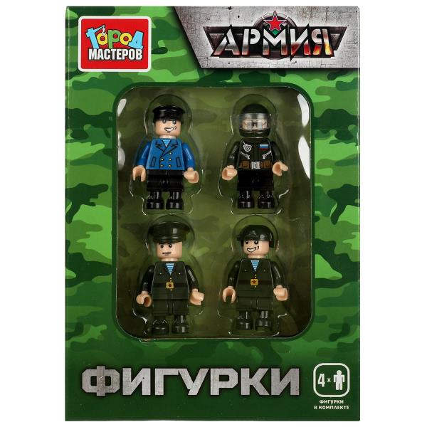 Конструктор фигурки армия, 4 шт.. Город мастеров в кор.2*40шт
