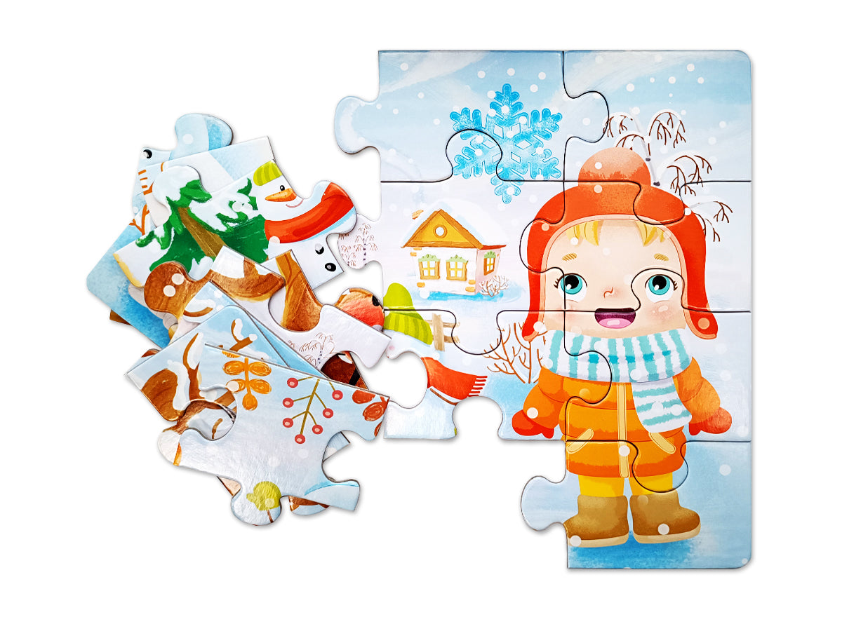 Пазл First Puzzle "Времена года. Зима" (16 эл) Baby Toys