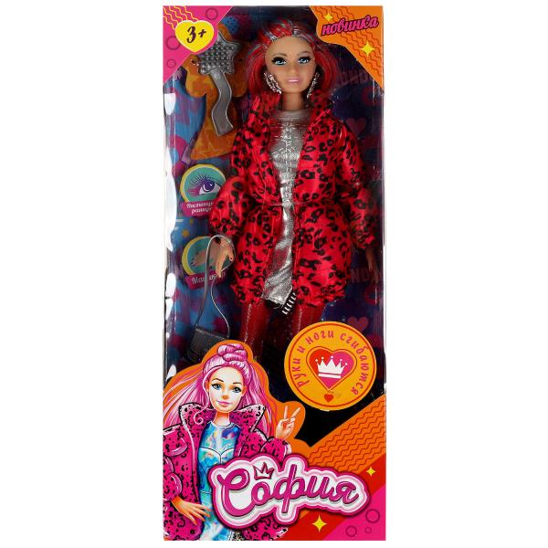 Кукла 29 см София , руки и ноги сгиб, ресницы, маникюр, акс, кор КАРАПУЗ в кор.24шт