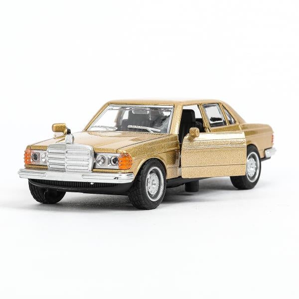 Модель металл MERCEDES-BENZ w116 12,5см инерция, двери Технопарк в кор.2*120шт