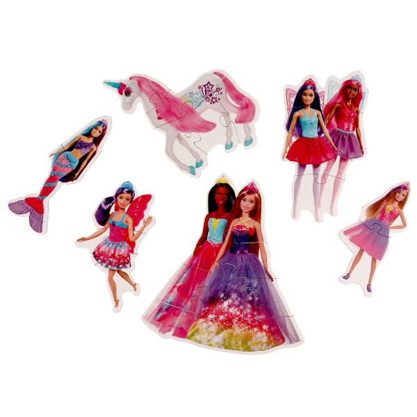 Макси-пазлы. Прекрасные феи. Барби. 150х180х40 мм. Умные игры. в кор.50шт